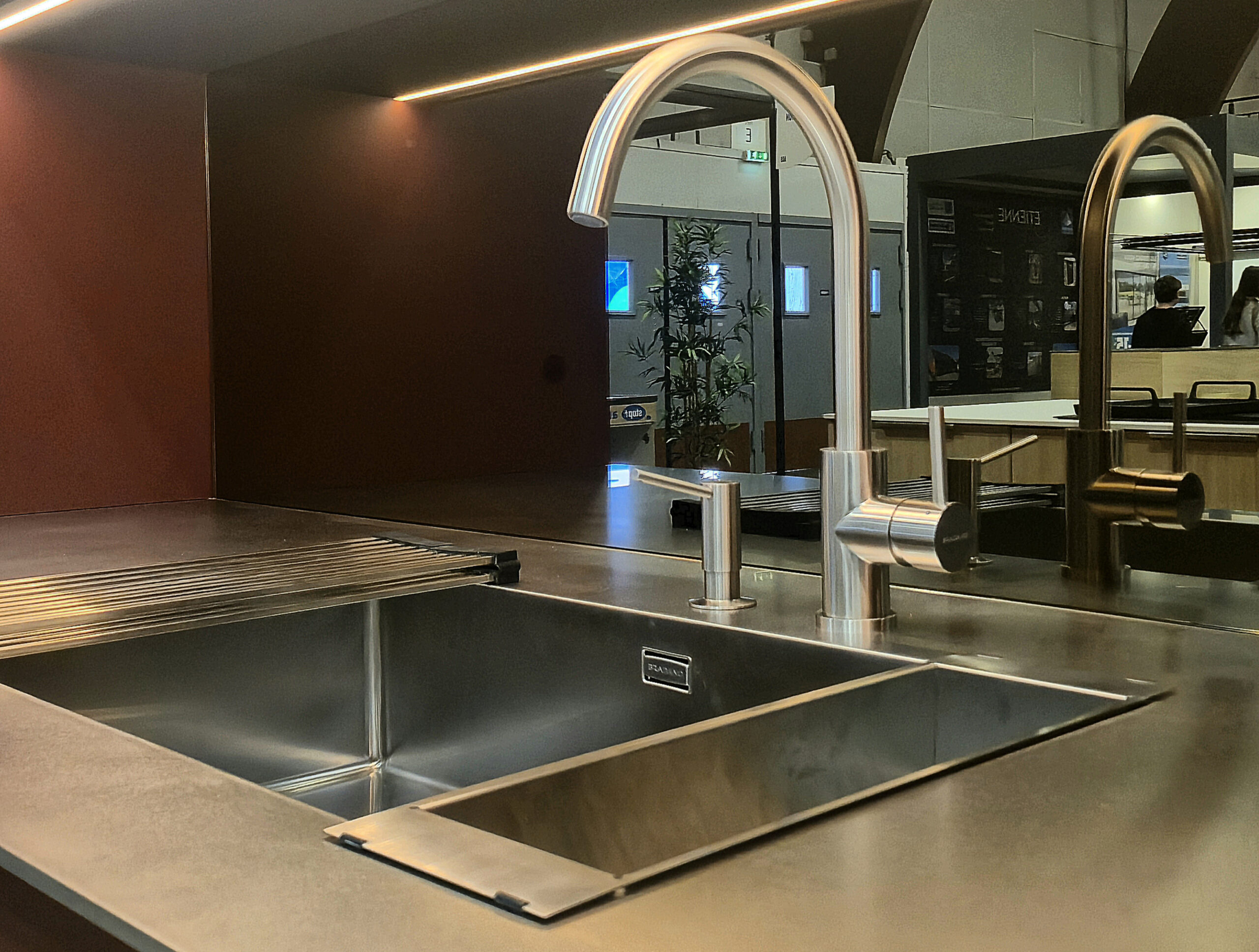 plan de travail inox