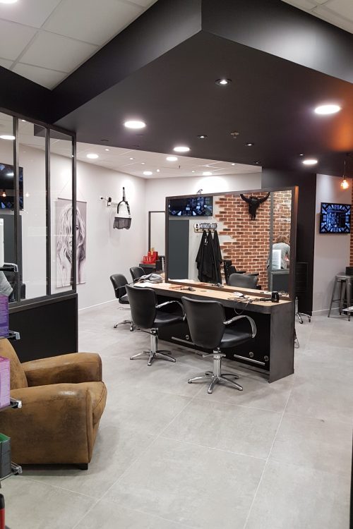 aménagement d'un salon de coiffure
