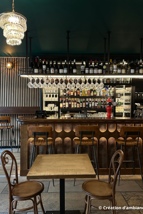 créationd émabiane aménagement d'un bar