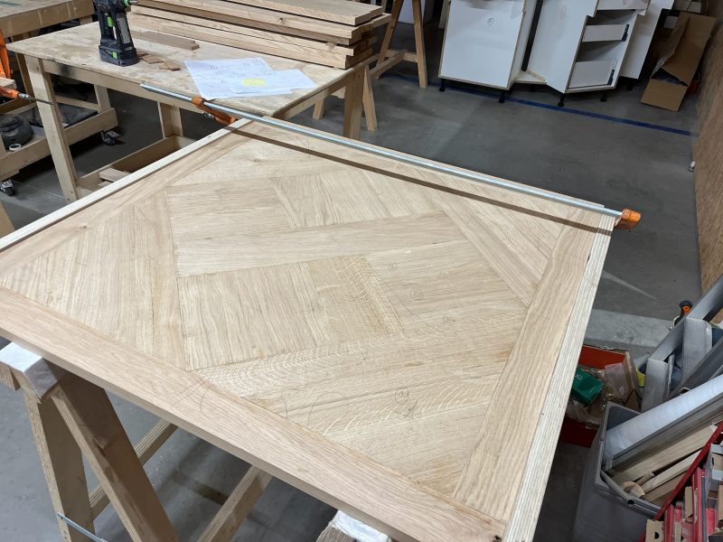 la pose d'un parquet