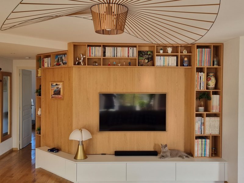 un meuble tv en bois