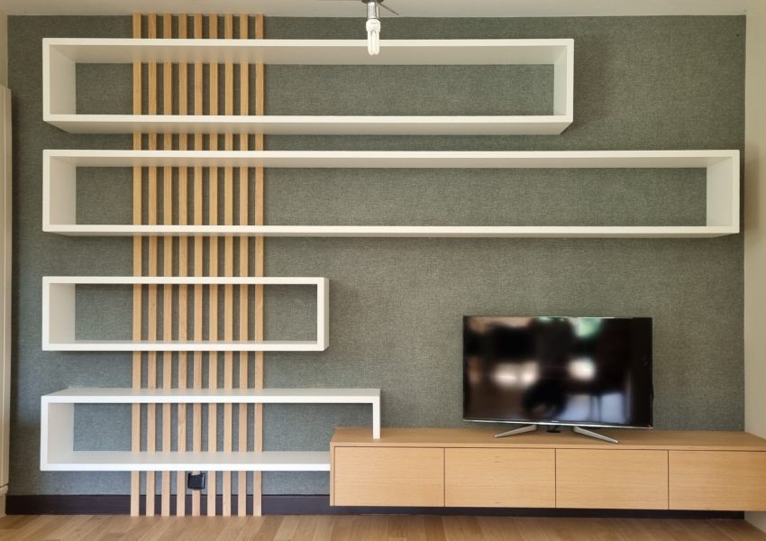 un meuble tv sur mesure et design pour le salon