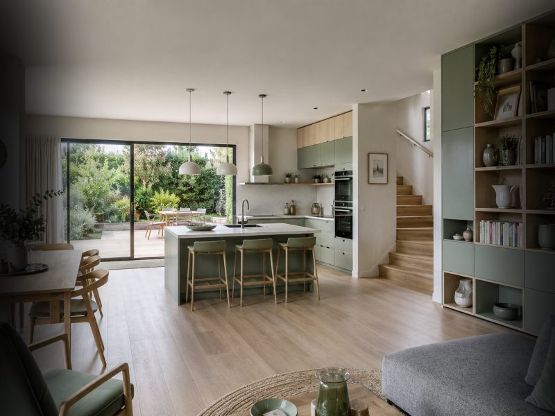 interieur vert bord noir accueil