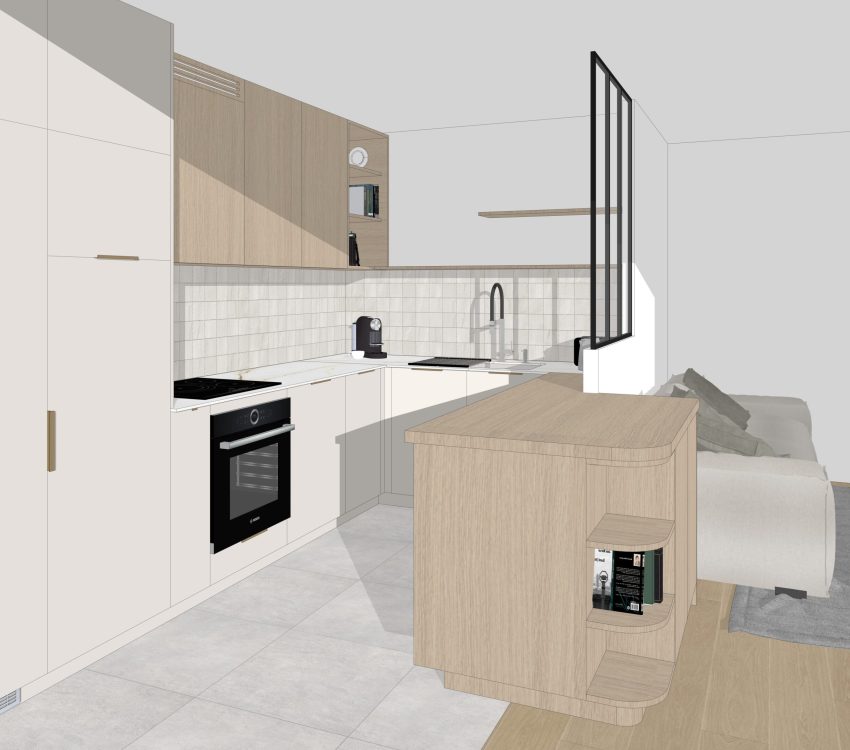 le visuel 3d de votre futur cuisine
